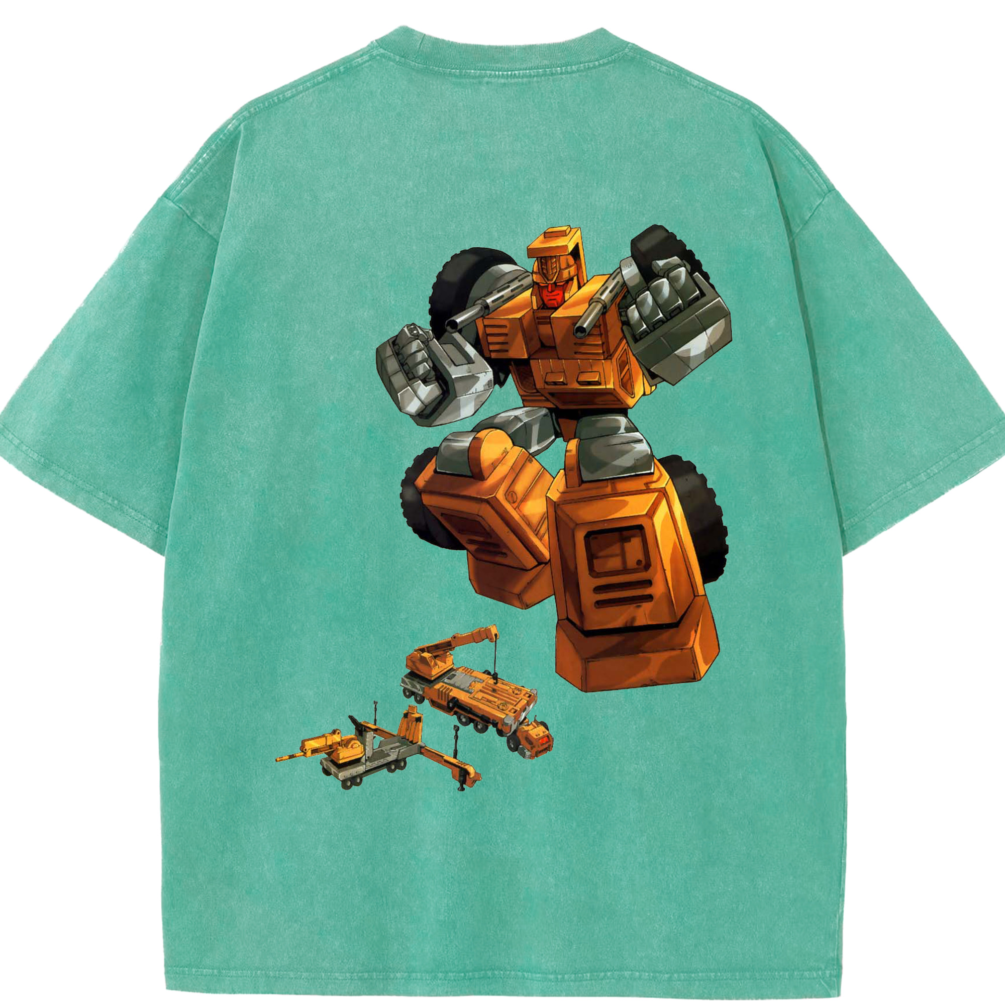 （画像用）  綿100% ヴィンテージ風 半袖Tシャツ（背面プリント）